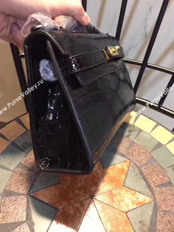 Hermes mini 22cm crocodile black Kelly bag 5231
