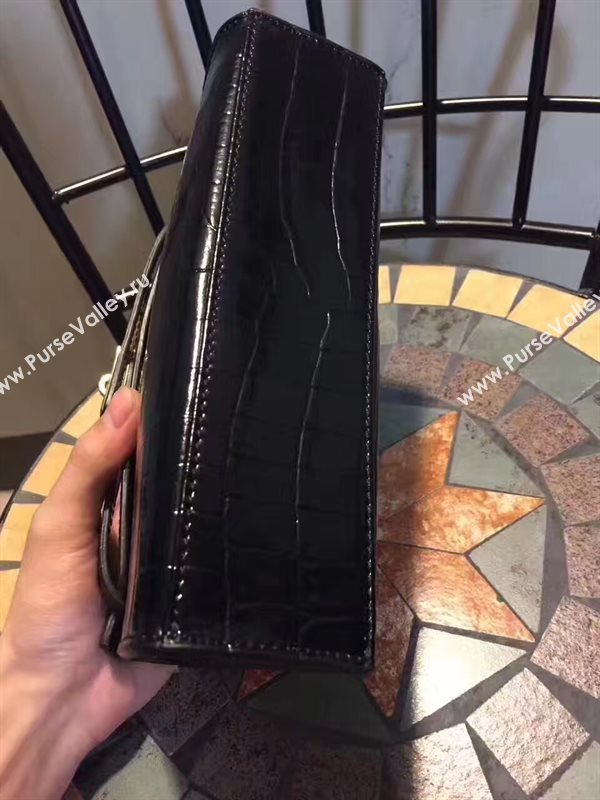 Hermes mini 22cm crocodile black Kelly bag 5231