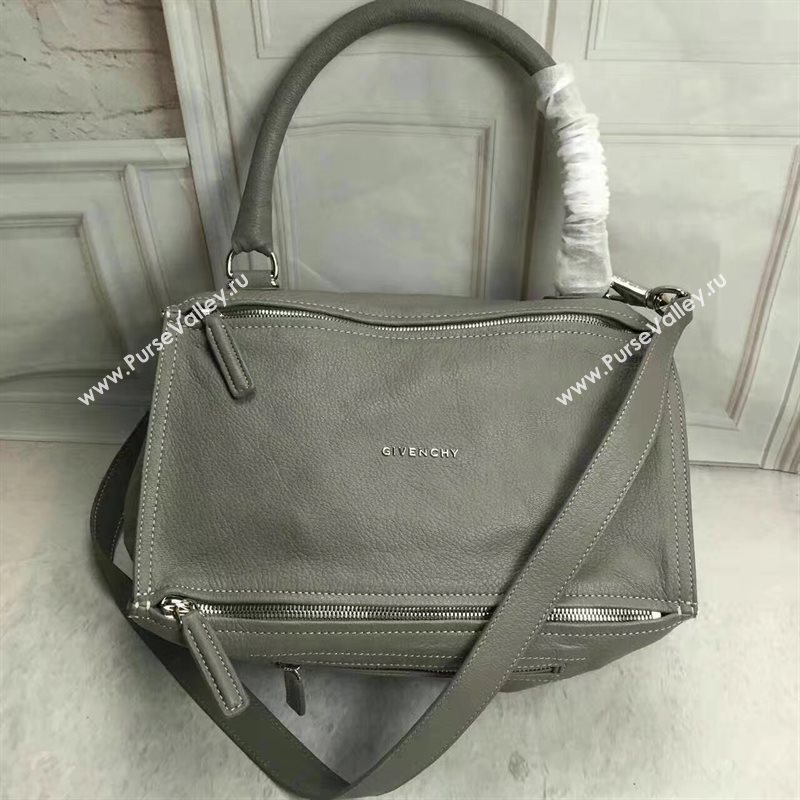 Givenchy medium gray pandora goatskin bag 5343