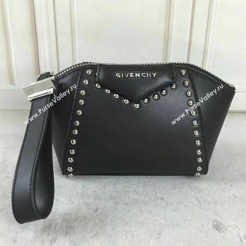 Givenchy clutch zipper black bag 5356