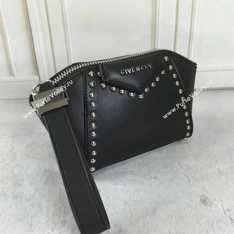 Givenchy clutch zipper black bag 5356
