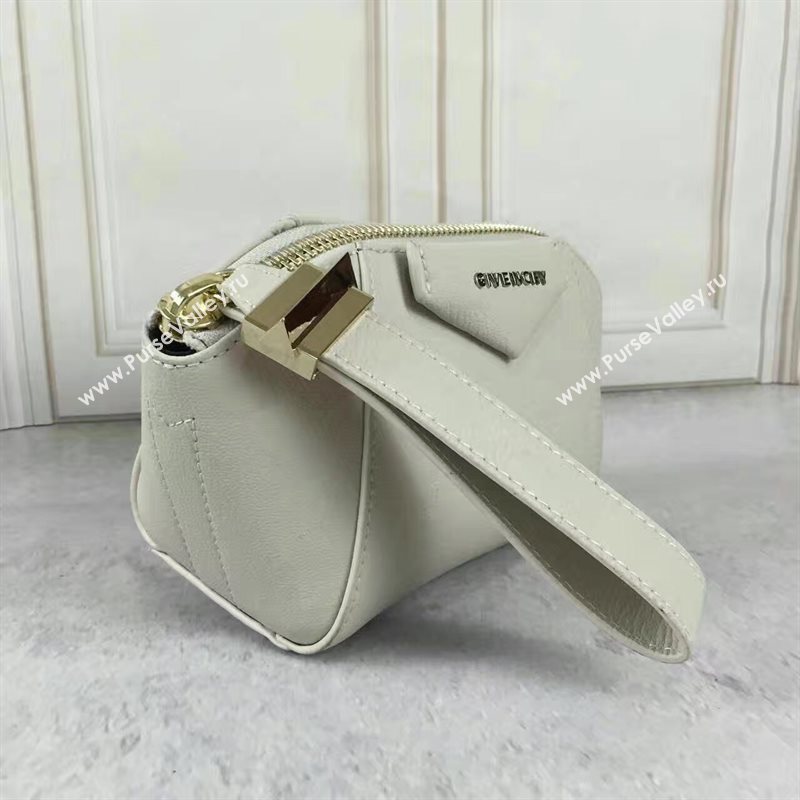 Givenchy light gray clutch zipper bag 5358