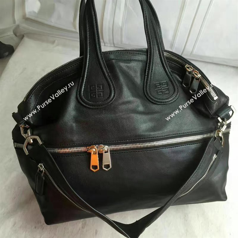 Givenchy large nightingale black silver v bag 5362