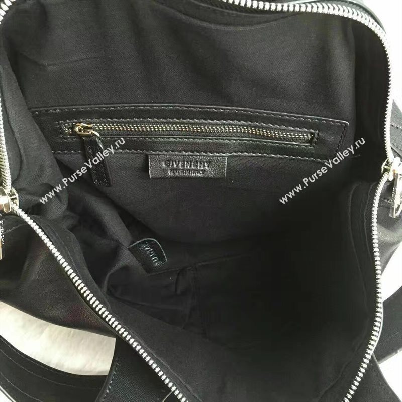 Givenchy large nightingale black silver v bag 5362