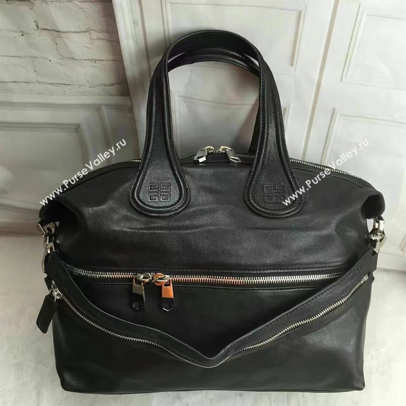 Givenchy large nightingale black silver v bag 5362