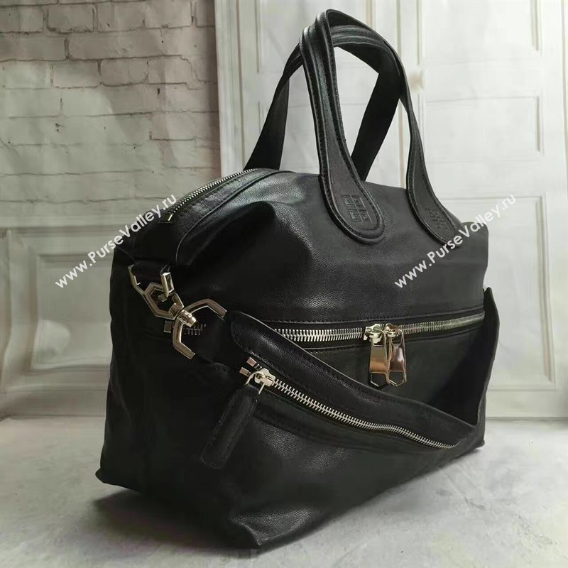 Givenchy large nightingale black silver v bag 5362