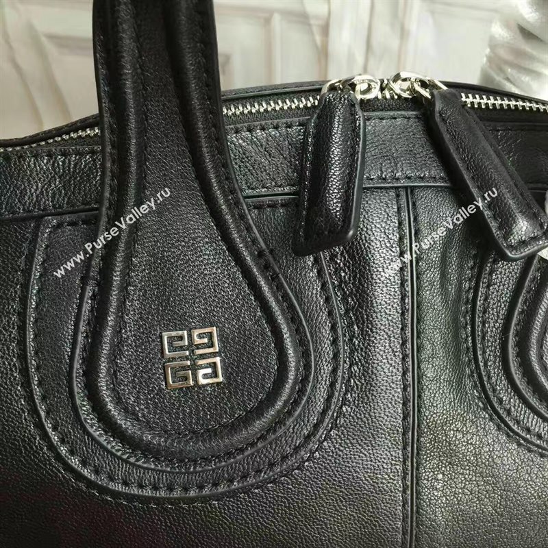 Givenchy black large nightingale lambskin bag 5378