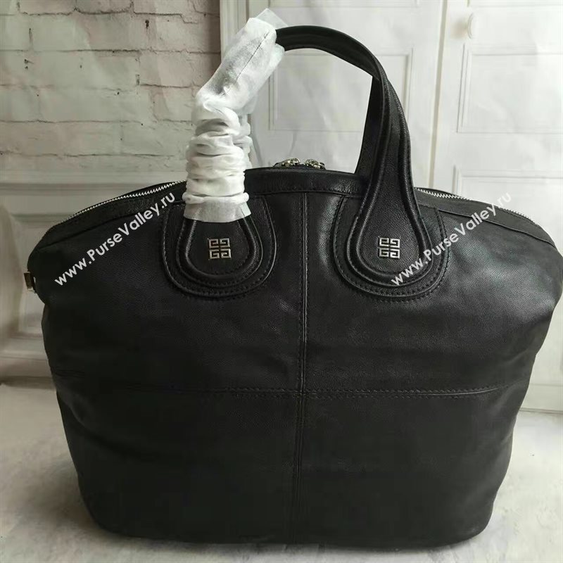 Givenchy black large nightingale lambskin bag 5378