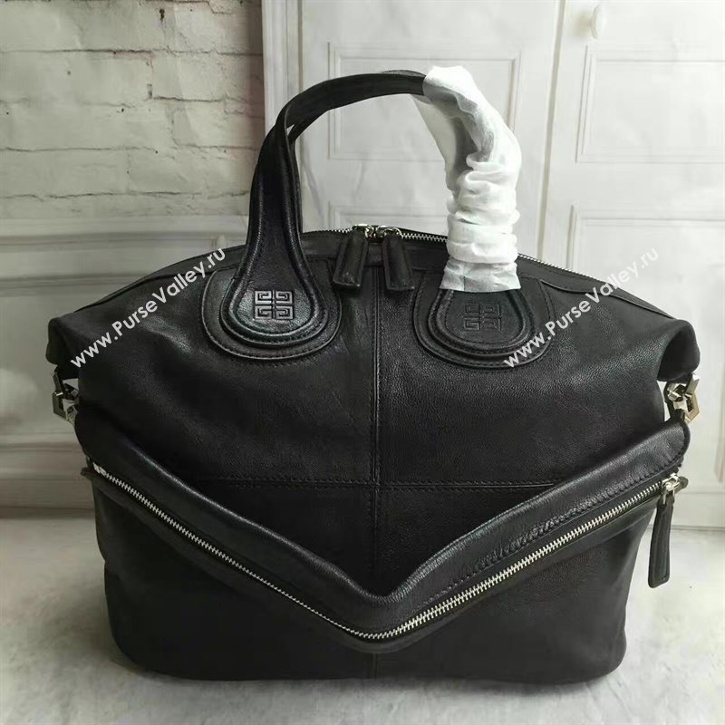 Givenchy large lambskin nightingale black bag 5379