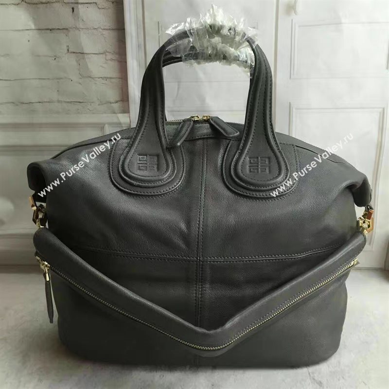 Givenchy large gray nightingale lambskin bag 5382