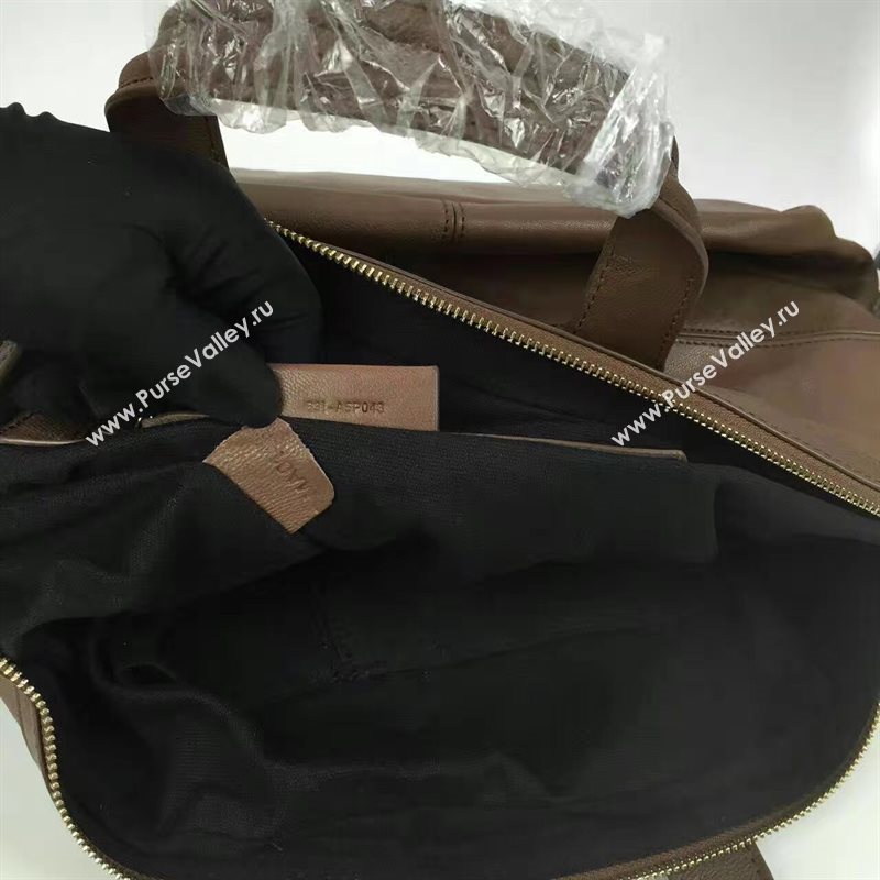 Givenchy large dark coffee nightingale lambskin bag 5384