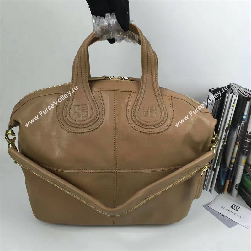 Givenchy large tan nightingale lambskin bag 5385