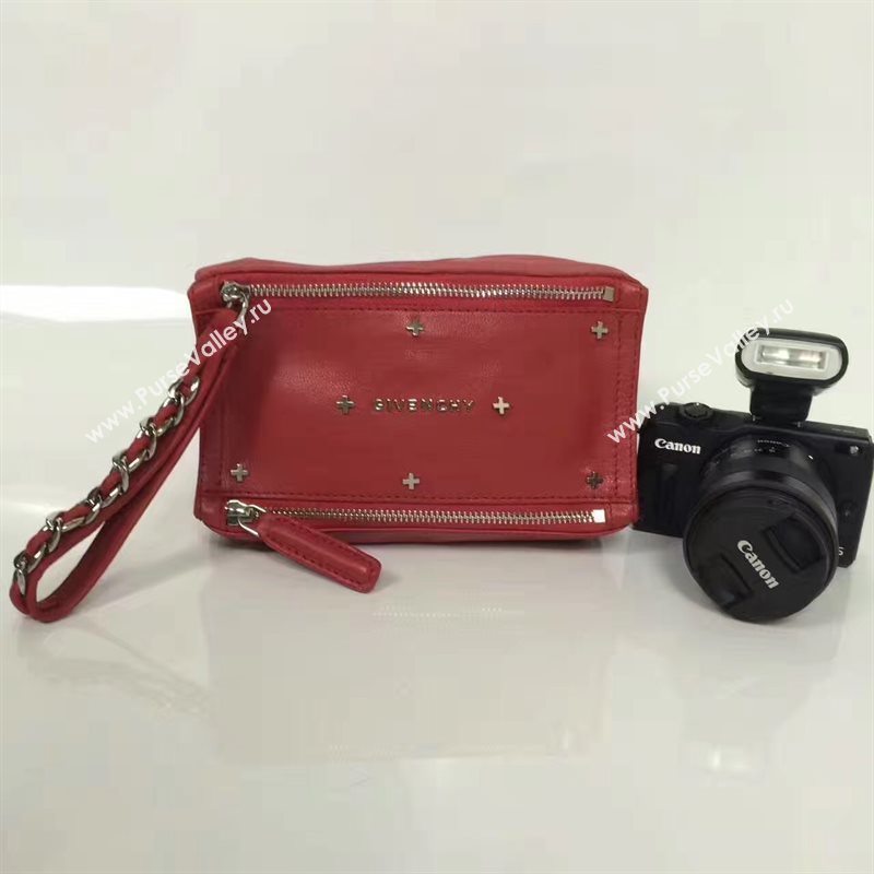 Givenchy clutch red bag 5392