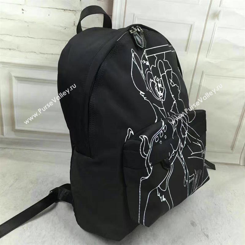 Givenchy canvas backpack black white with bag 5300