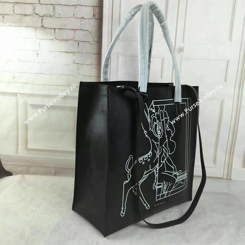 Givenchy large calfskin black shopping bag 5302