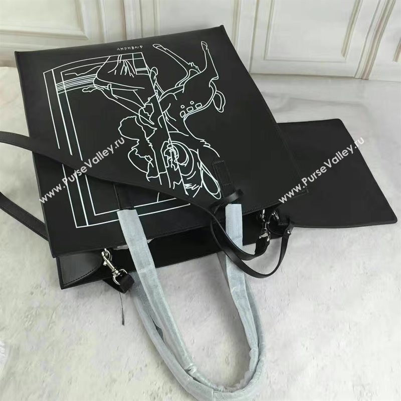 Givenchy large calfskin black shopping bag 5302