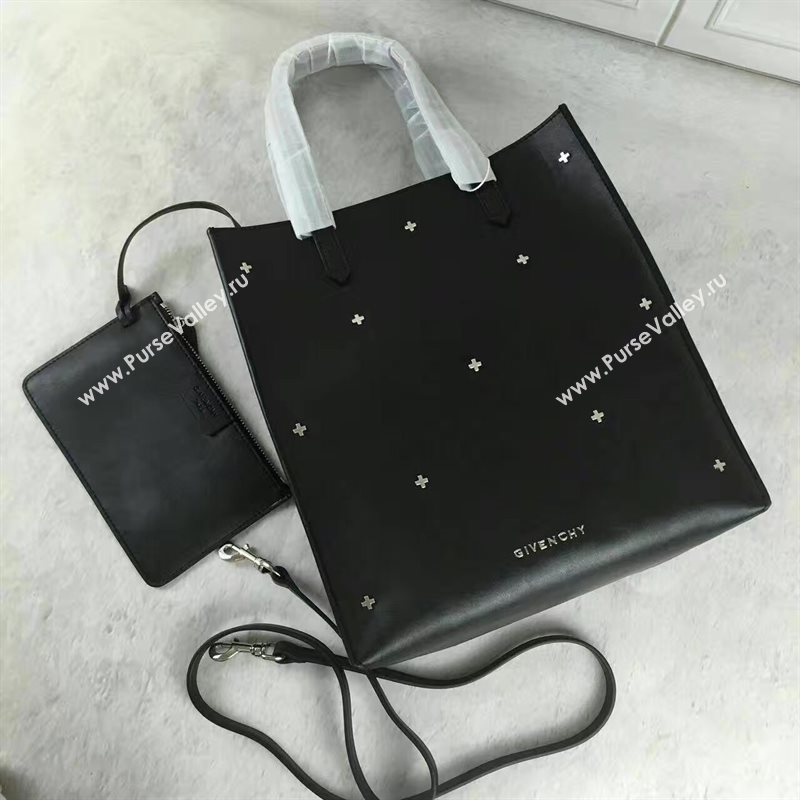 Givenchy medium calfskin black shopping bag 5304