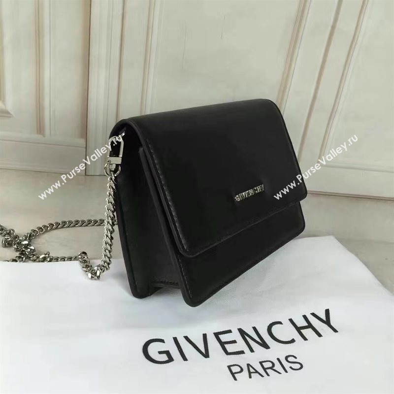 Givenchy mini shoulder flap black bag 5314