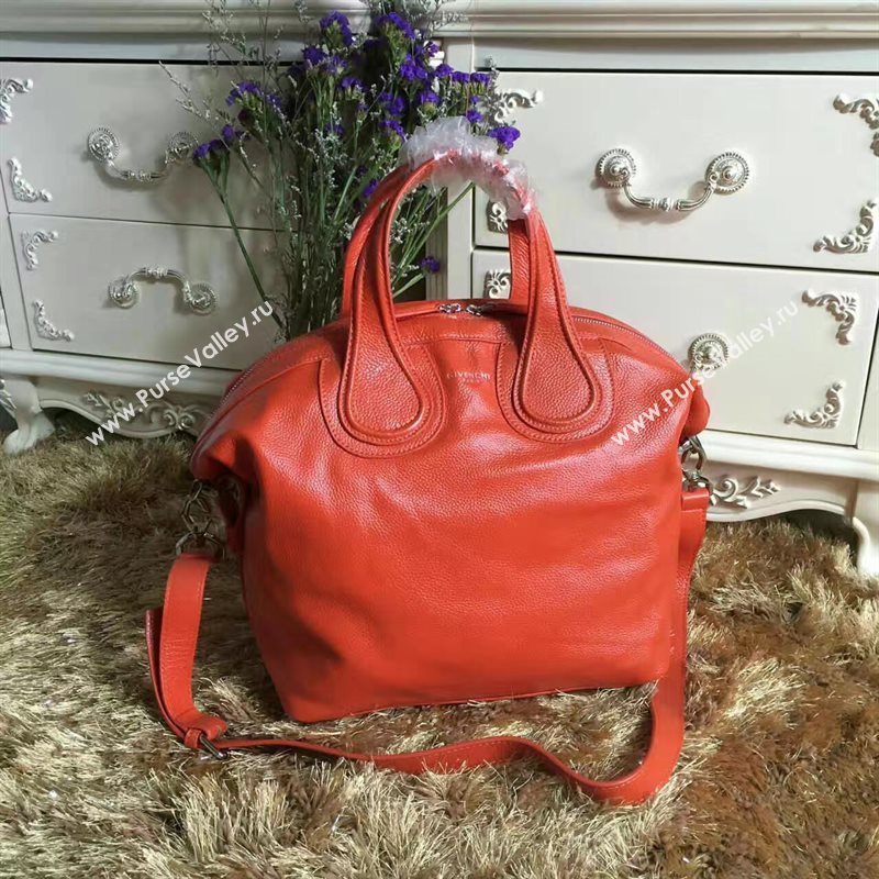Givenchy medium goatskin orange nightingale bag 5322
