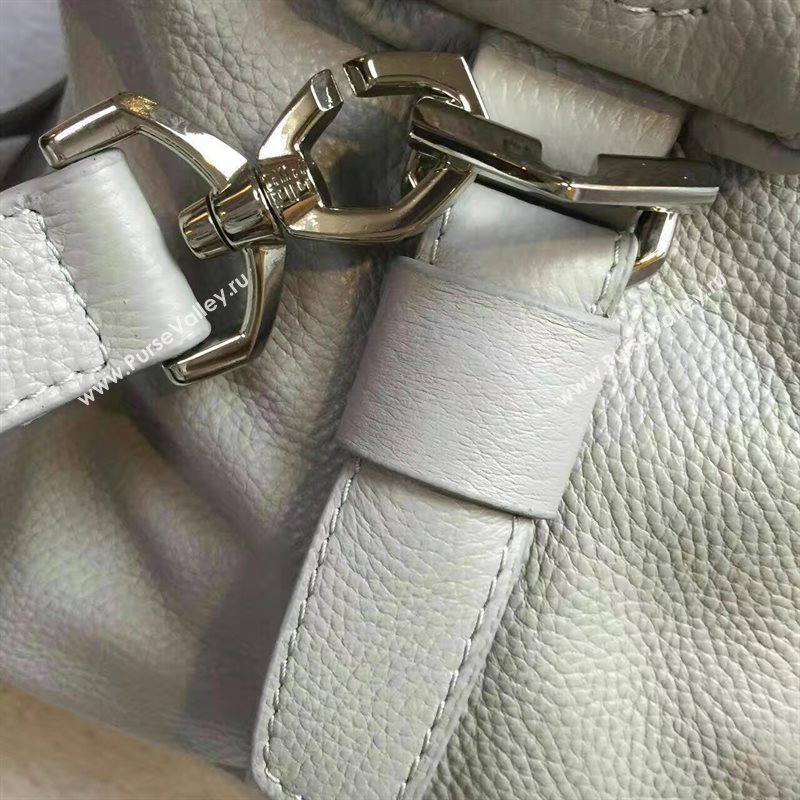 Givenchy medium light gray nightingale goatskin bag 5323