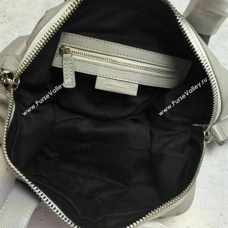 Givenchy medium light gray nightingale goatskin bag 5323