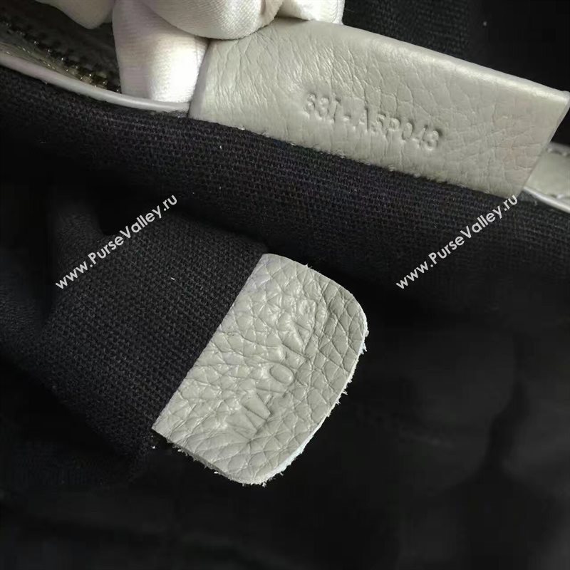 Givenchy medium light gray nightingale goatskin bag 5323