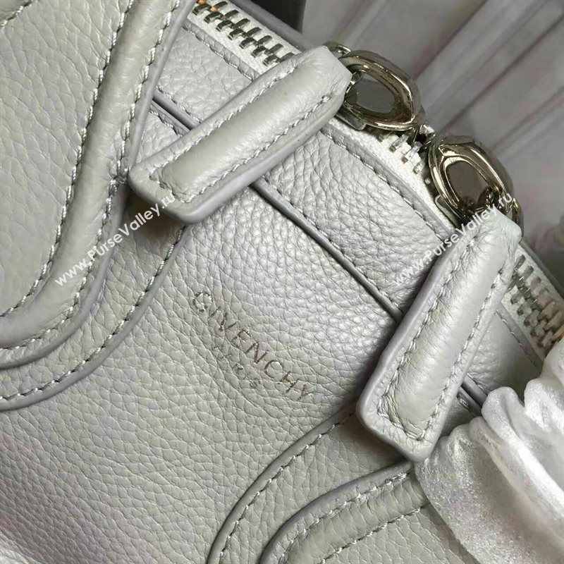 Givenchy medium light gray nightingale goatskin bag 5323