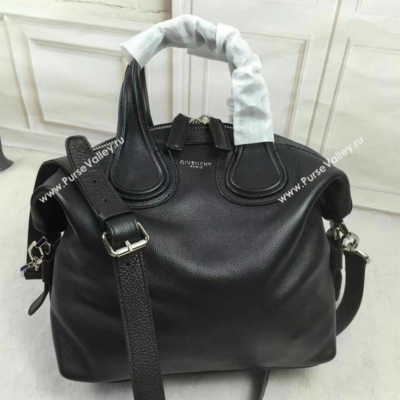 Givenchy medium black nightingale goatskin bag 5324