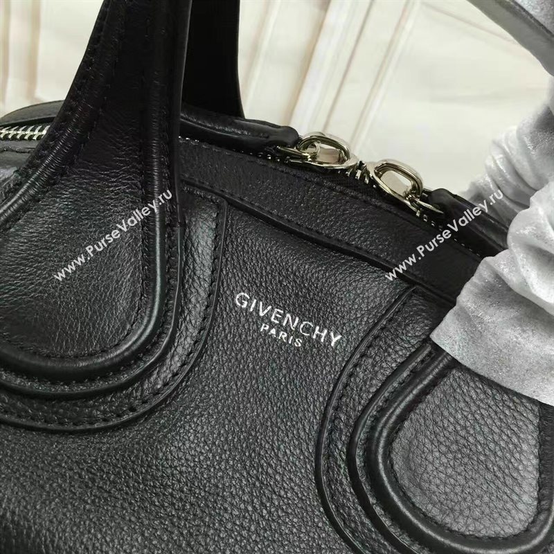 Givenchy medium black nightingale goatskin bag 5324