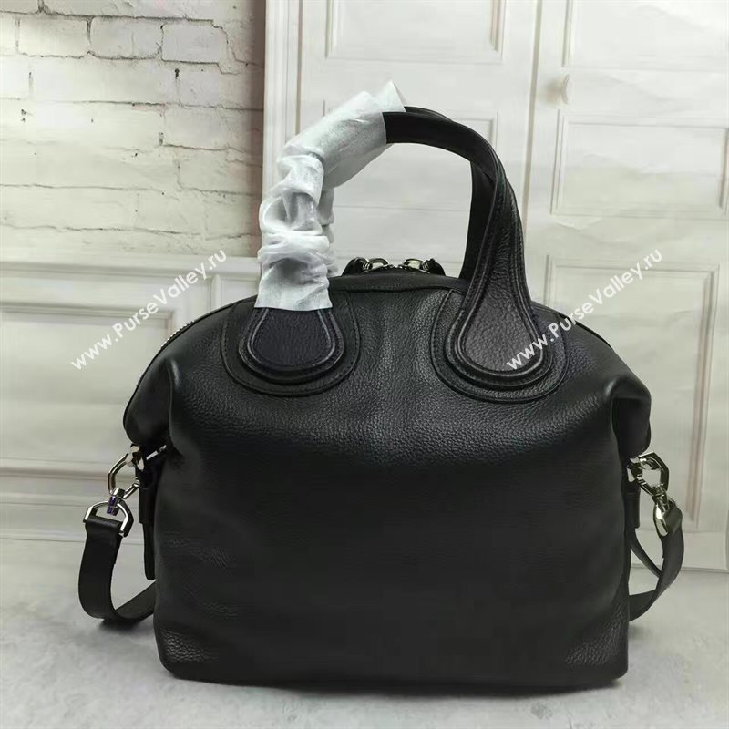 Givenchy medium black nightingale goatskin bag 5324