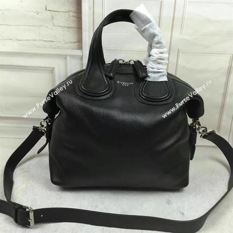 Givenchy medium black nightingale goatskin bag 5324