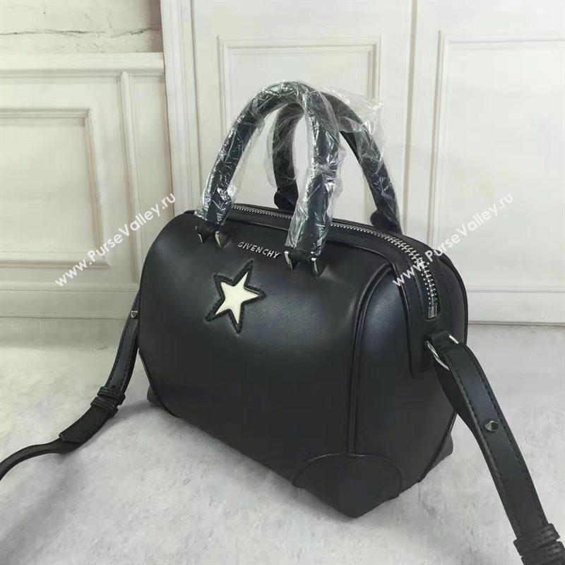 Givenchy small lucrezia satchel black v star white bag 5445