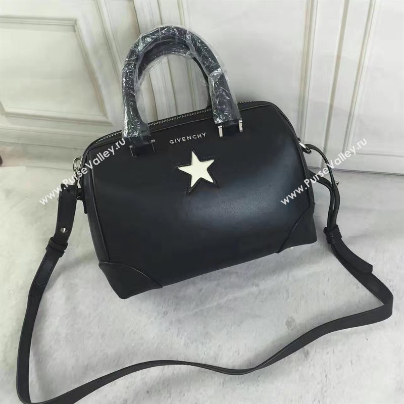 Givenchy small lucrezia satchel black v star white bag 5445