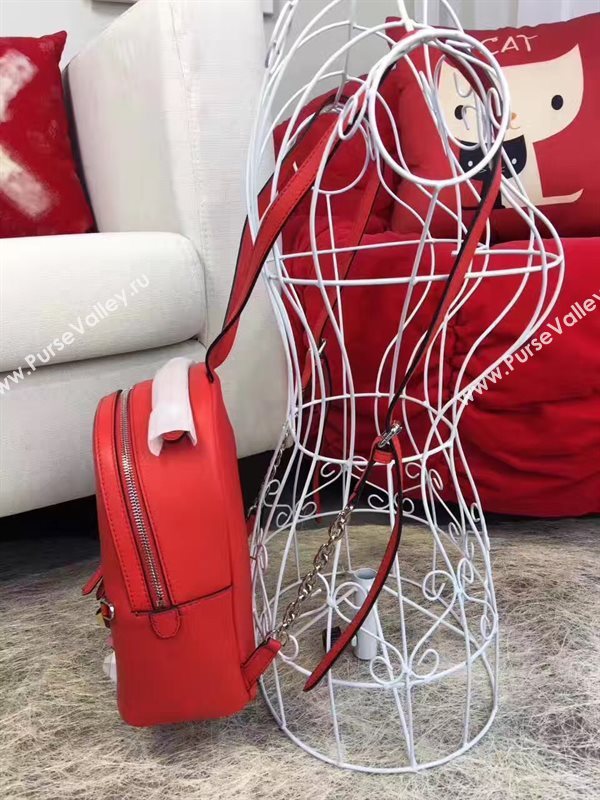 Fendi peekaboo mini red backpack bag 5446