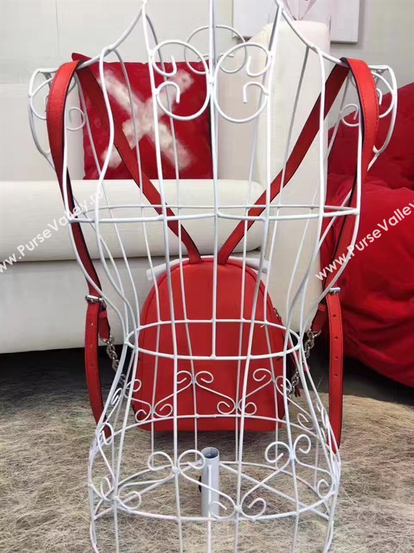 Fendi peekaboo mini red backpack bag 5446