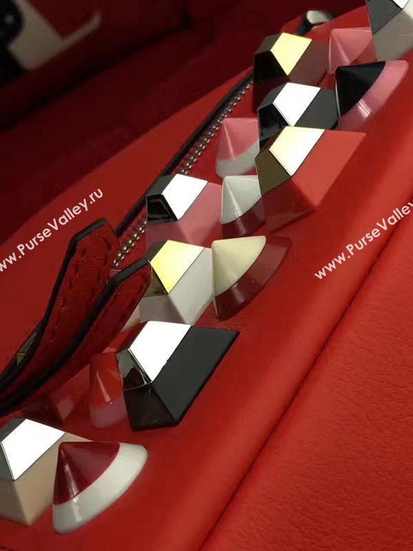 Fendi peekaboo mini red backpack bag 5446