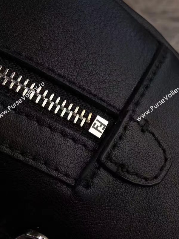 Fendi peekaboo mini black backpack bag 5447