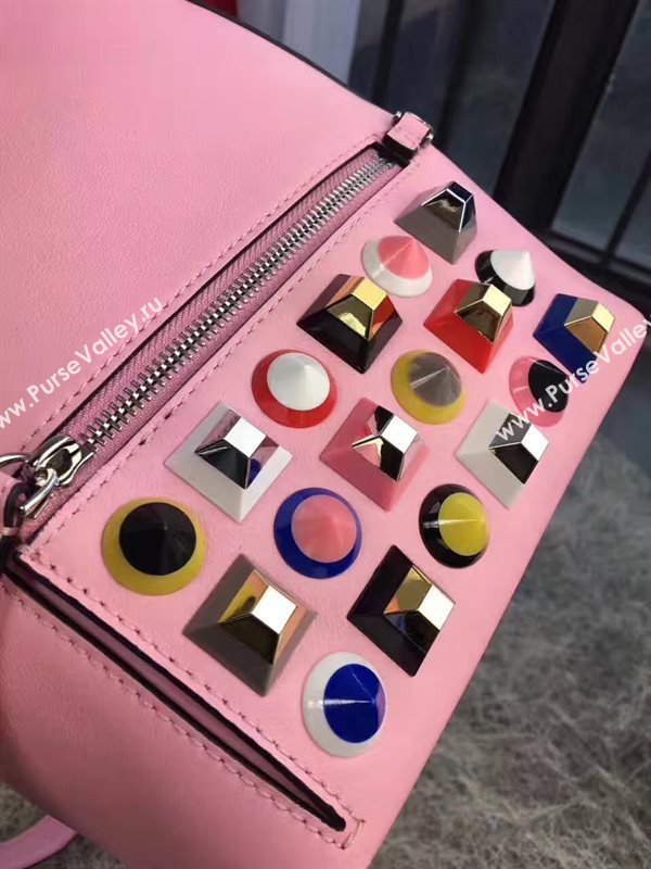 Fendi peekaboo mini pink shoulder bag 5449