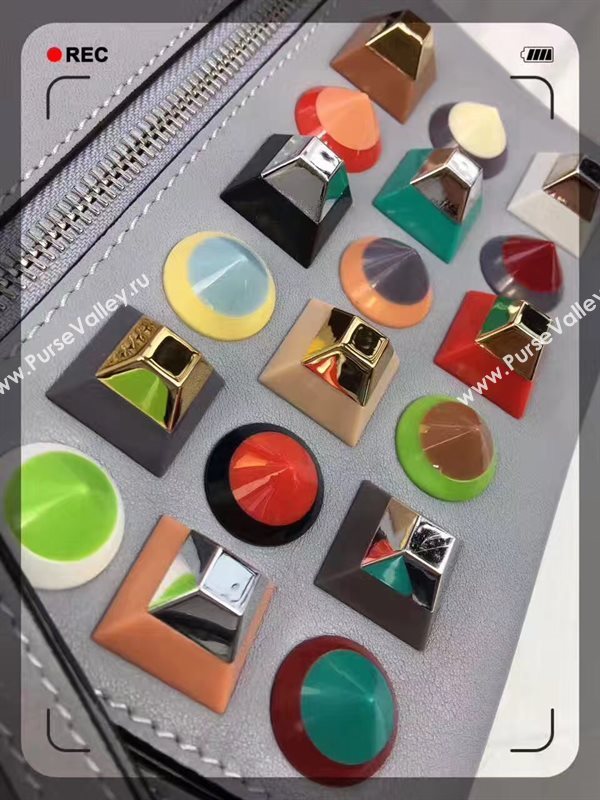 Fendi peekaboo mini backpack blue light bag 5451