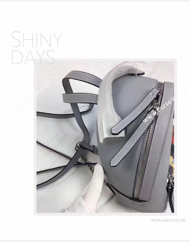 Fendi peekaboo mini backpack blue light bag 5451