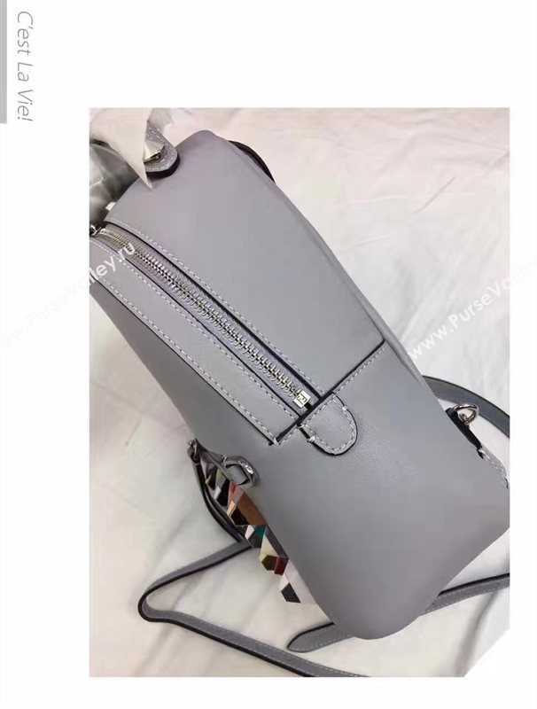 Fendi peekaboo mini backpack blue light bag 5451