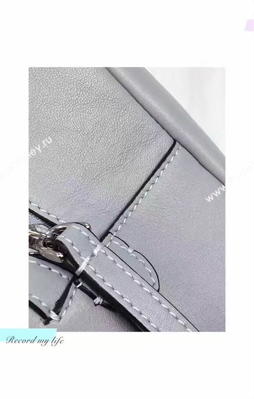 Fendi peekaboo mini backpack blue light bag 5451