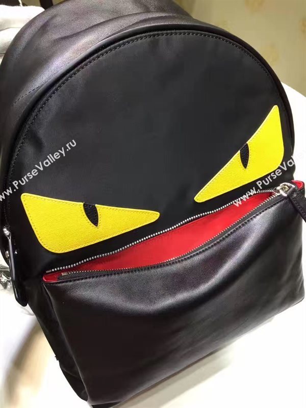 Fendi backpack black yellow v bag 5452