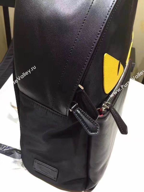 Fendi backpack black yellow v bag 5452