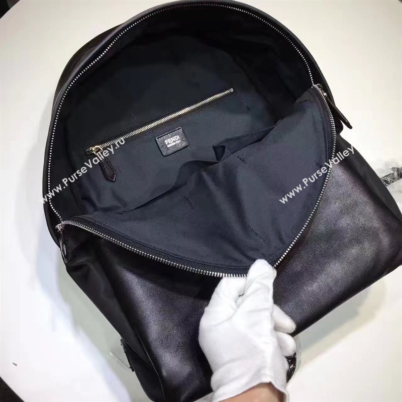 Fendi backpack black yellow v bag 5452