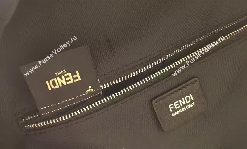 Fendi backpack black yellow v bag 5452