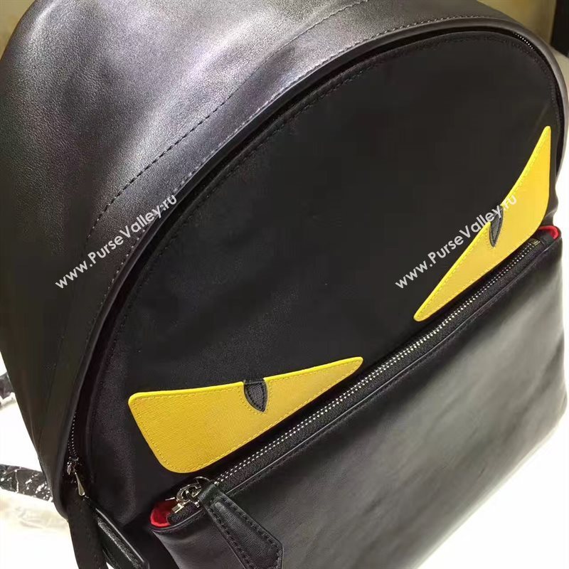 Fendi backpack black yellow v bag 5452