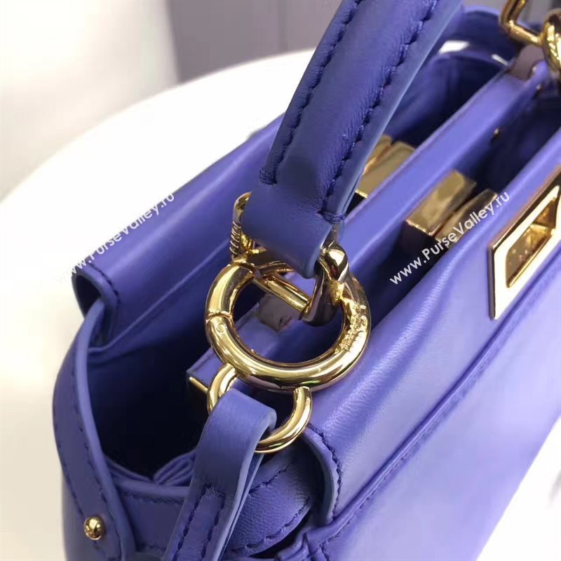 Fendi mini blue peekaboo bag 5455