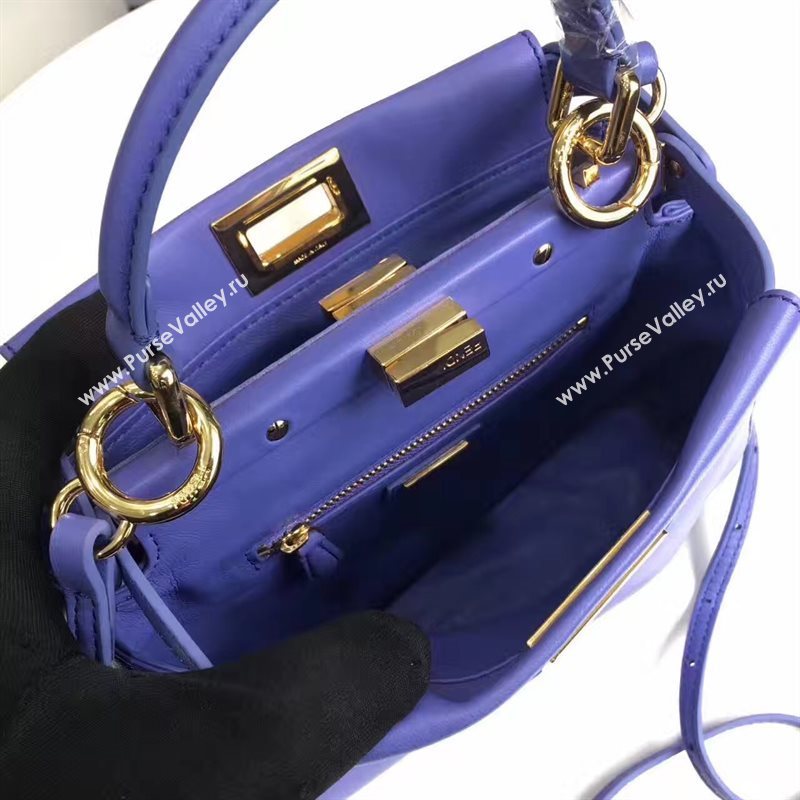 Fendi mini blue peekaboo bag 5455