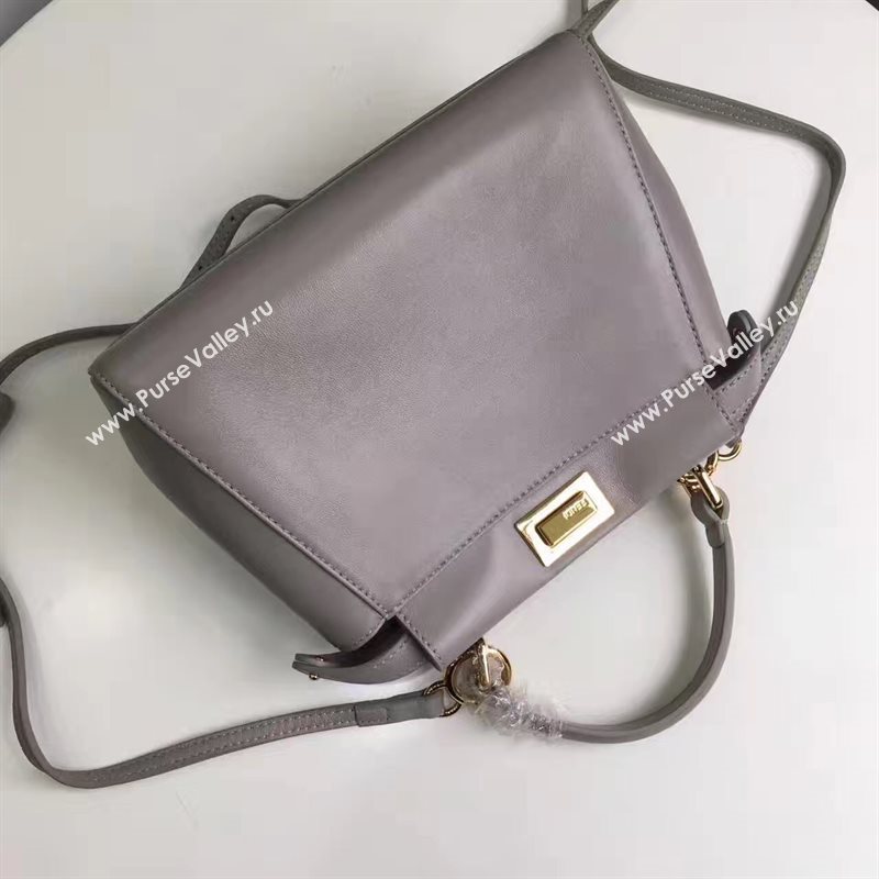 Fendi mini peekaboo gray light bag 5456